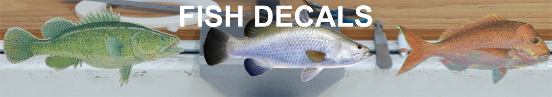 Details about   Australian Fish Species Decals for Fishing Rods Contour Cut 