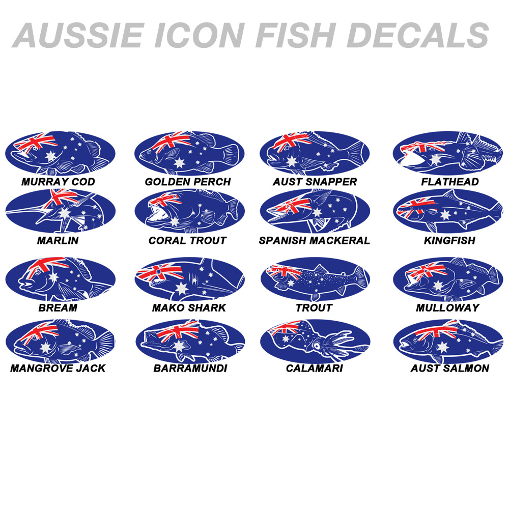 Aussie Icons Rod Decals