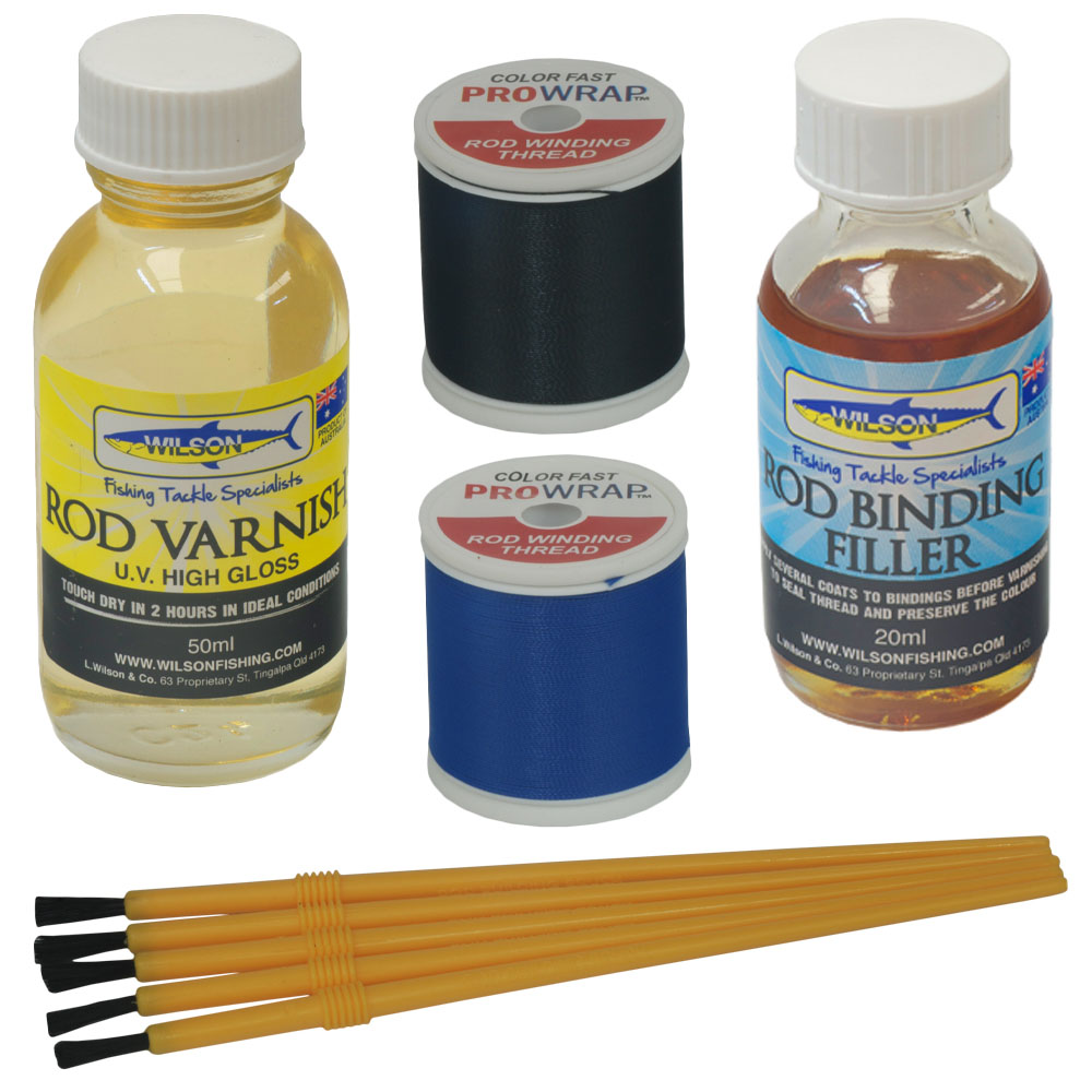 Rod Repair Supplies: Fishing Rod Repair Kit - Basic Blue