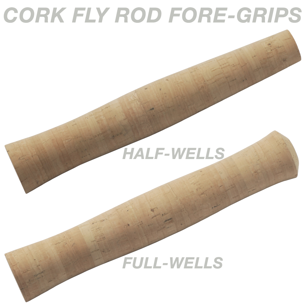 Fly rod half wells grip 