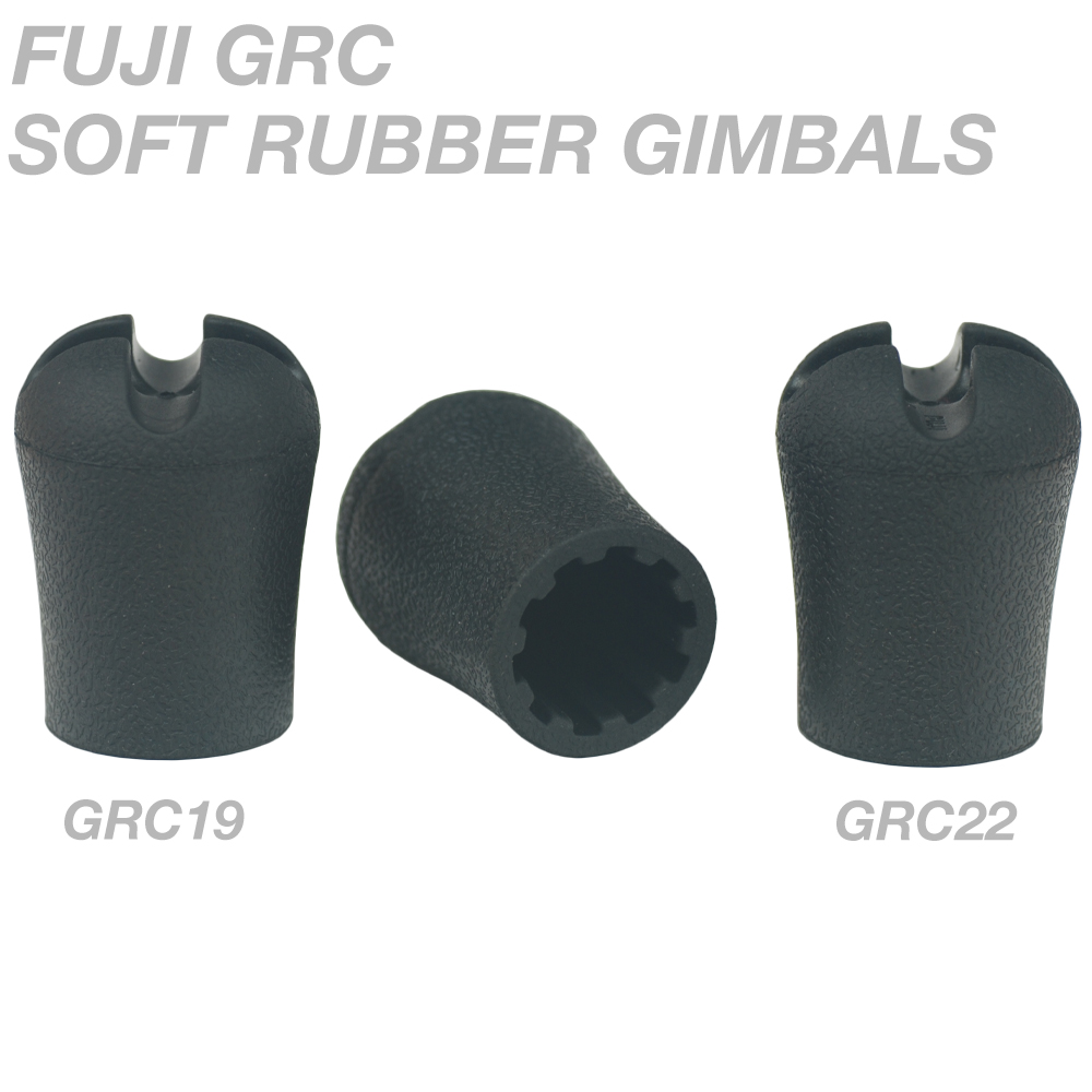 Gimbals: Fuji GRC Soft Rubber Gimbals.