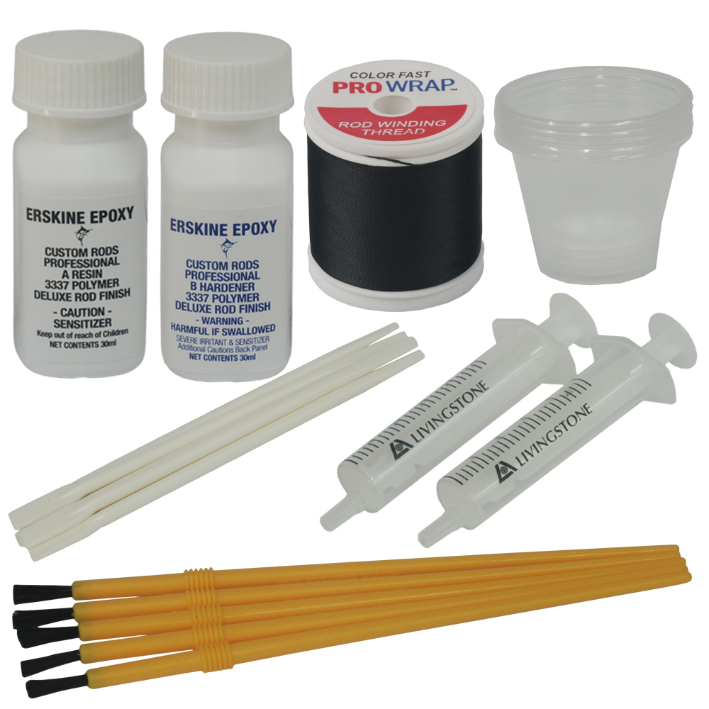 Thread Finishes: Fishing Rod Repair Kit Erskine & Black Thread